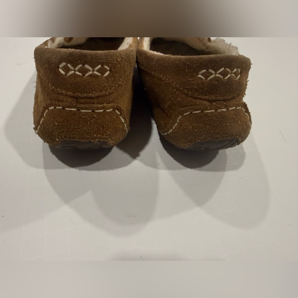 Cozy Brown Suede Moccasins - Picture 5 of 7